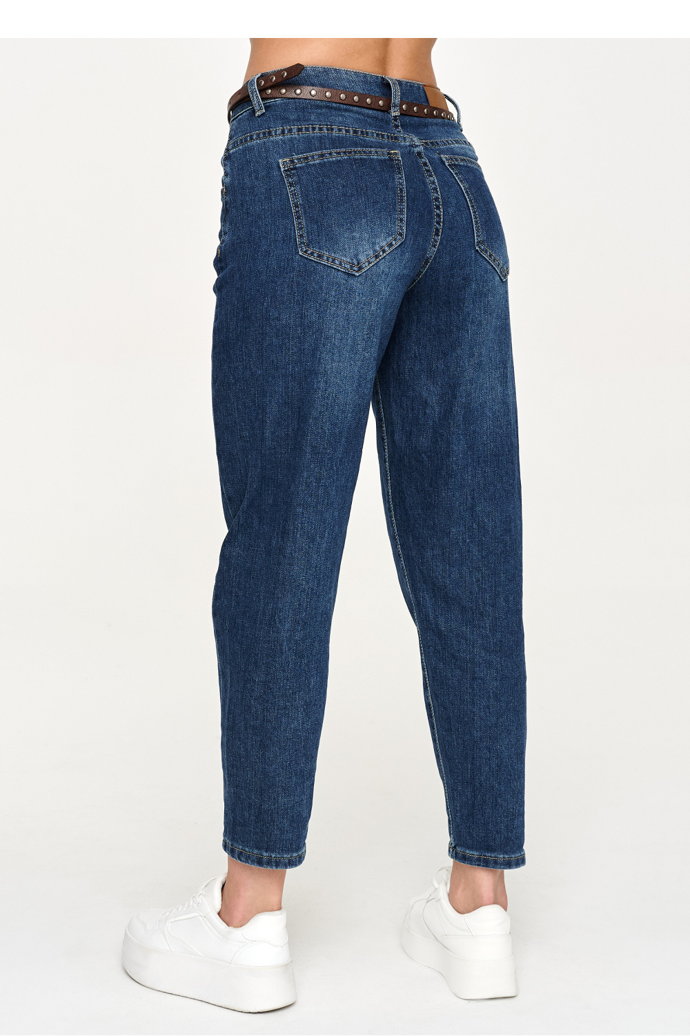 Spodnie Jeansy Damskie Model C72 Dark Jeans - Makadamia230872 - Granatowy - obrazek 3
