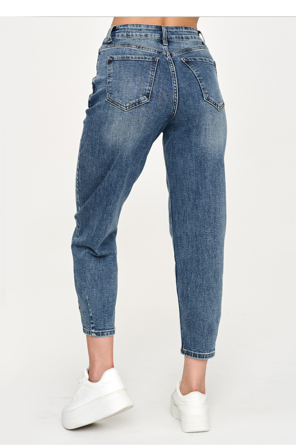 Spodnie Jeansy Damskie Model C70 Dark Jeans - Makadamia230876 - Granatowy - obrazek 3