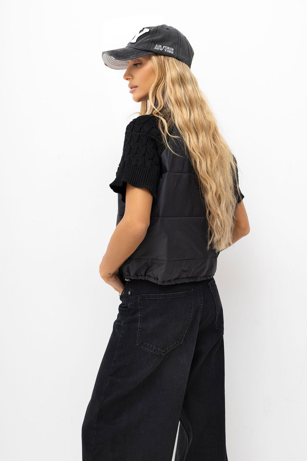 Kamizelka Model MI-KZ-3525.86 302043 Black - Italy Moda230878 - Czarny - obrazek 3