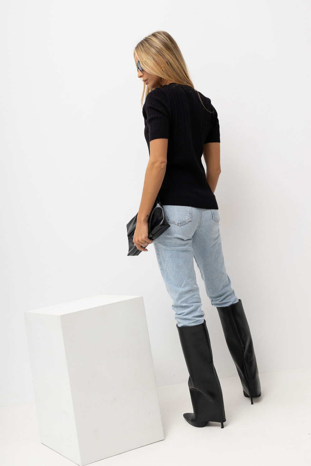 Sweter Damski Model IR-SW-QF1868.86 301974 Black - Italy Moda230896 - Czarny - obrazek 3
