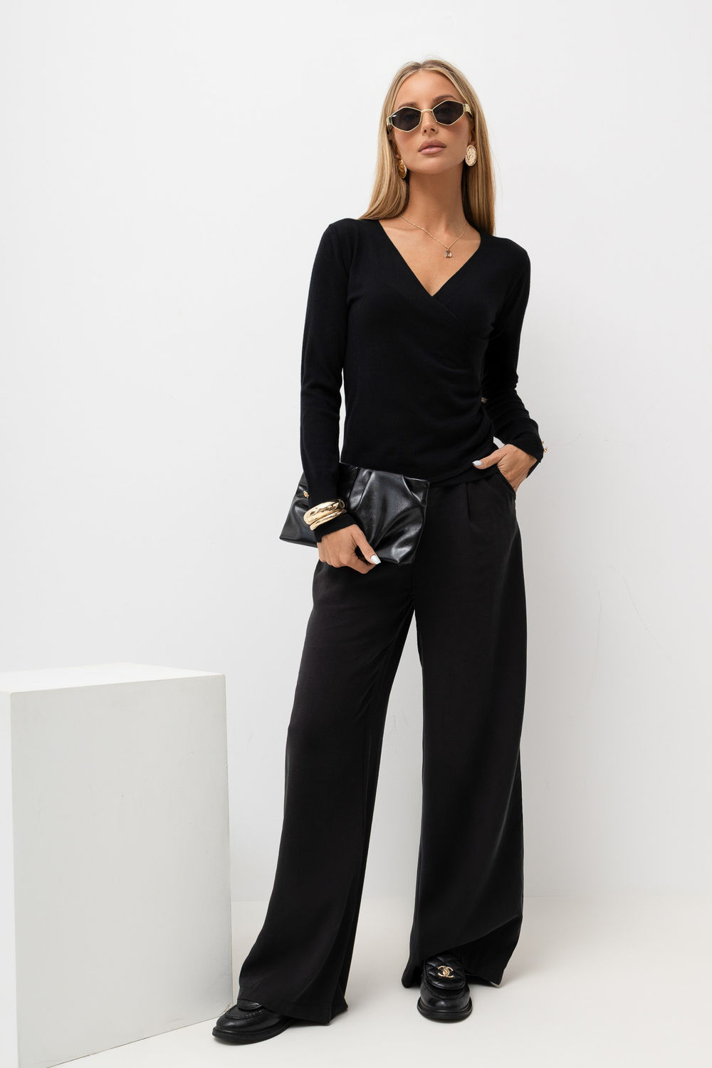 Sweter Damski Model IR-SW-QF8670-1.78 301887 Black - Italy Moda230918 - Czarny - obrazek 2