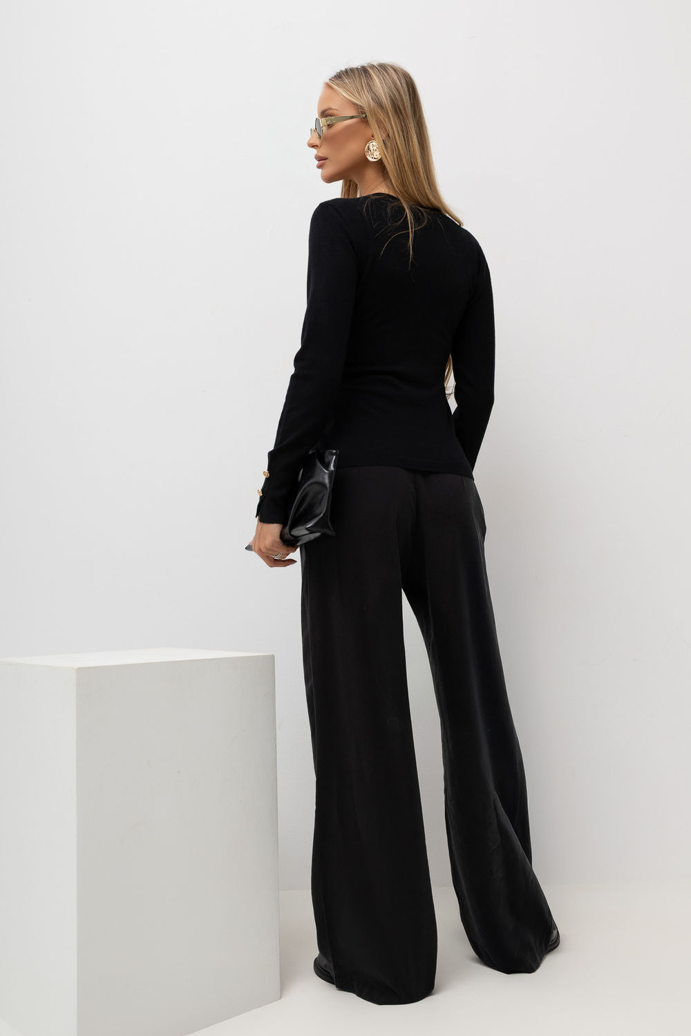 Sweter Damski Model IR-SW-QF8670-1.78 301887 Black - Italy Moda230918 - Czarny - obrazek 3