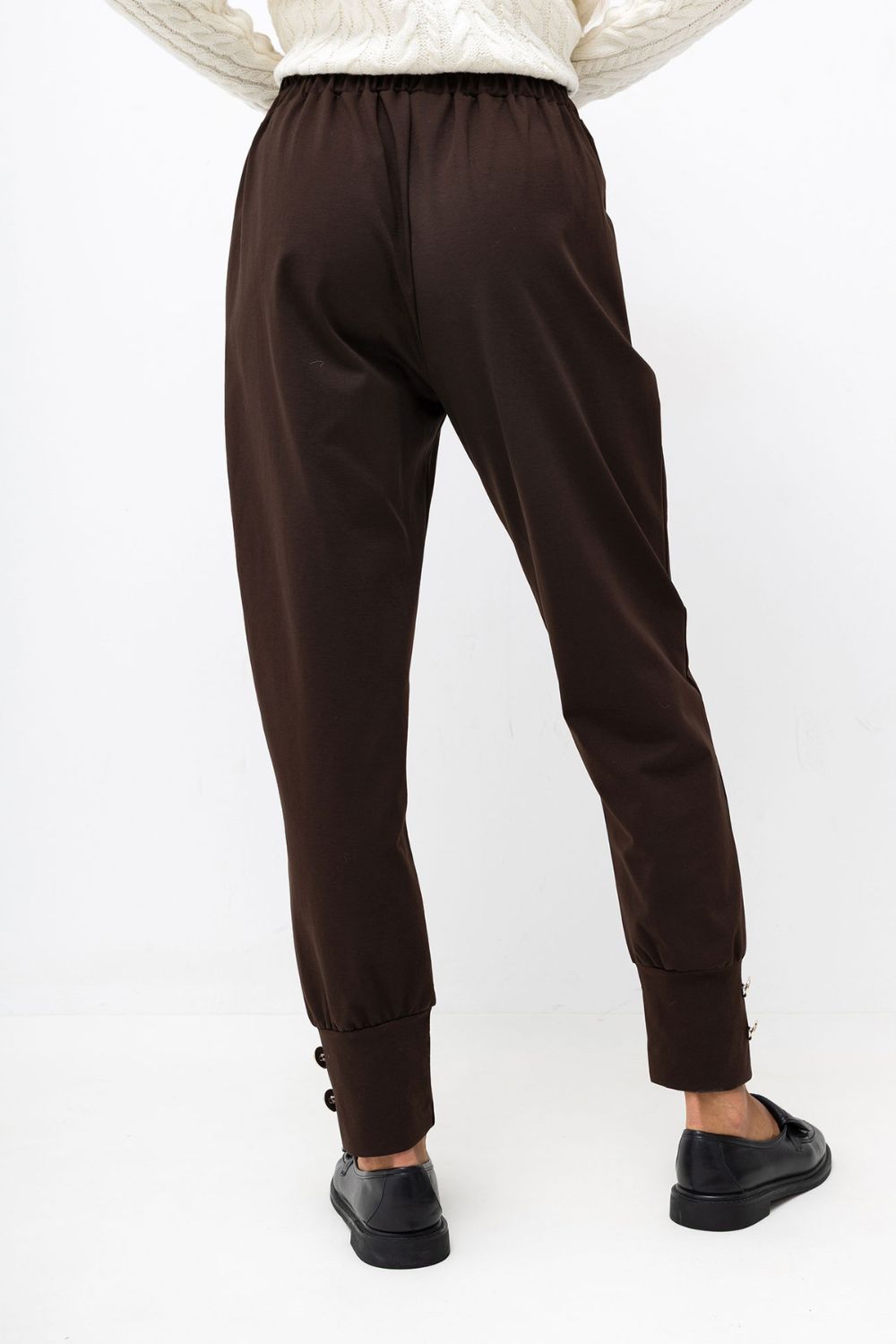 Spodnie Damskie Model MI-SP-3533.94 302037 Dark Brown - Italy Moda230880 - Brązowy - obrazek 3