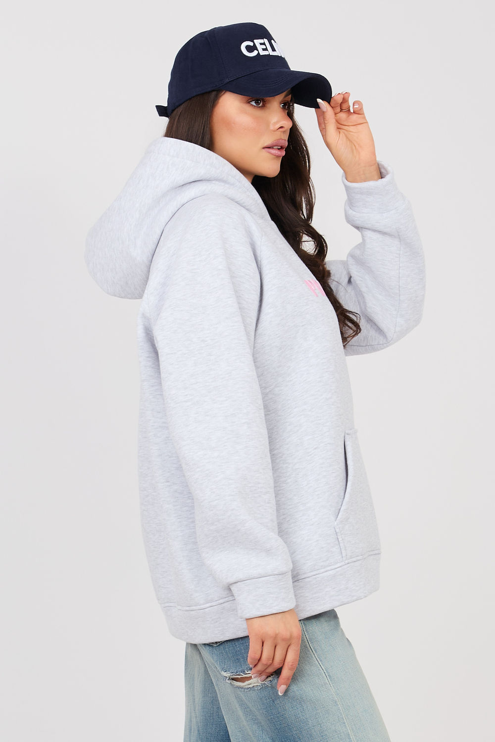 Bluza Damska Model RV-BL-A1034.30 298098 Light Grey - Rue Paris231282 - Szary - obrazek 2