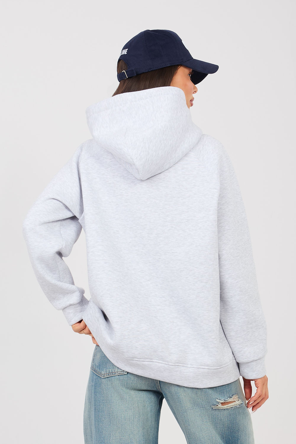 Bluza Damska Model RV-BL-A1034.30 298098 Light Grey - Rue Paris231282 - Szary - obrazek 3