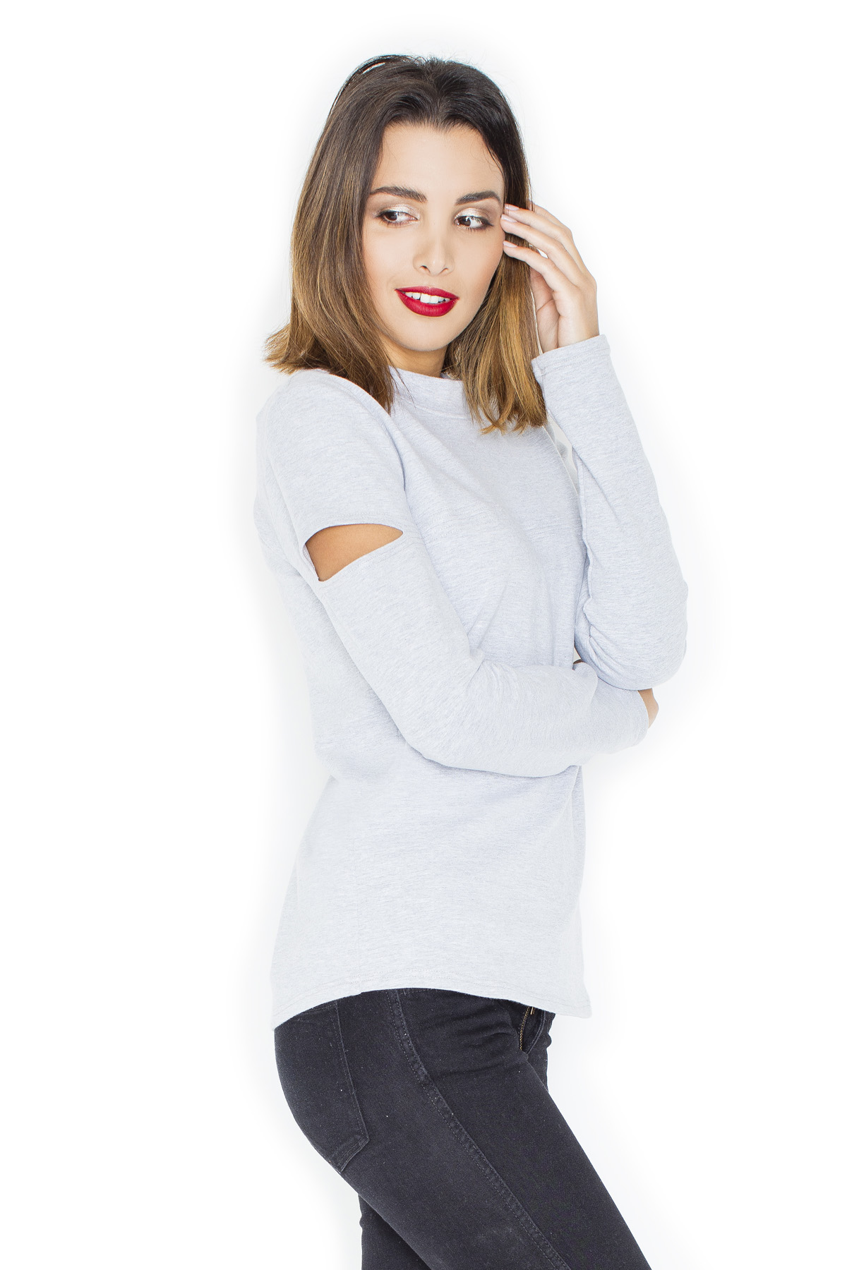 Bluzka Model K339 Grey - Katrus51588 - Szary