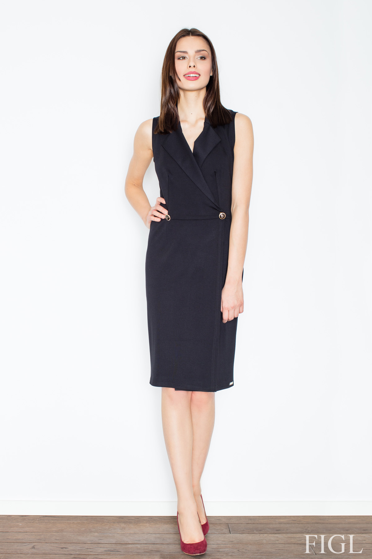 Sukienka Model M443 Black - Figl52576 - Czarny