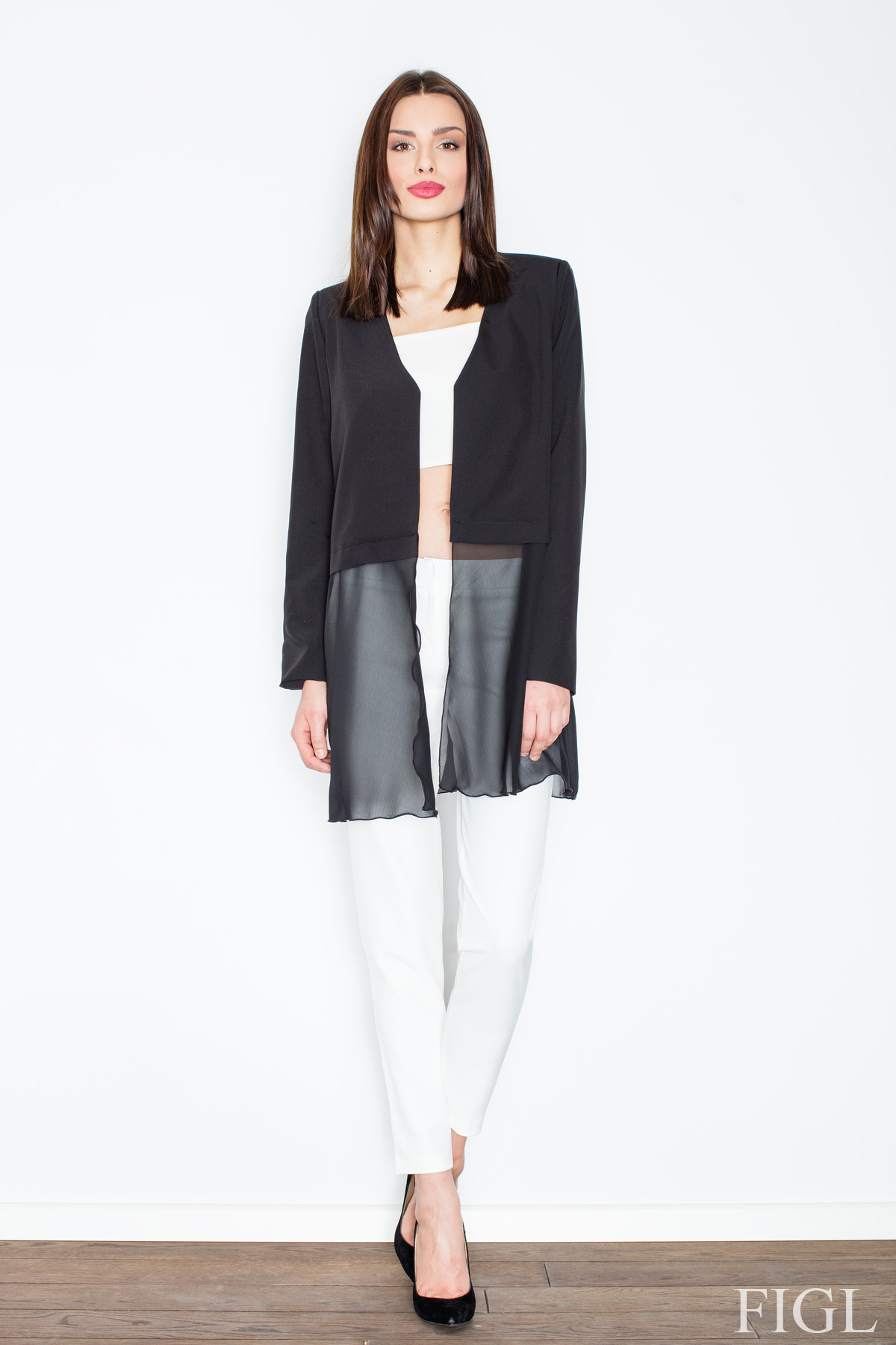 Żakiet Model M441 Black - Figl52609 - Czarny