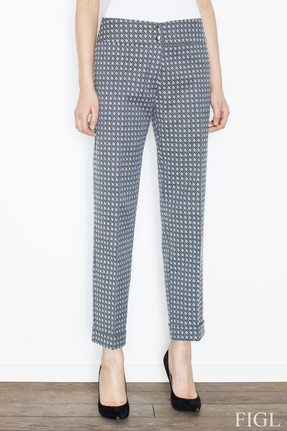 Spodnie Damskie Model M438 Grey - Figl52612 - Szary