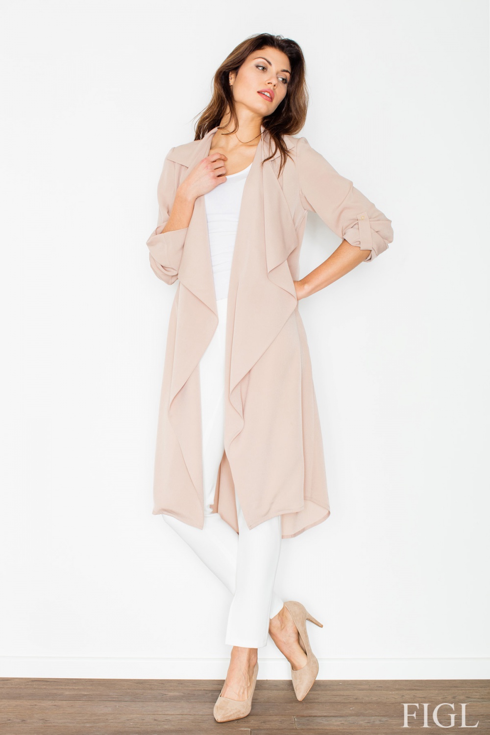Sukienka Model M464 Beige - Figl60195 - Beżowy