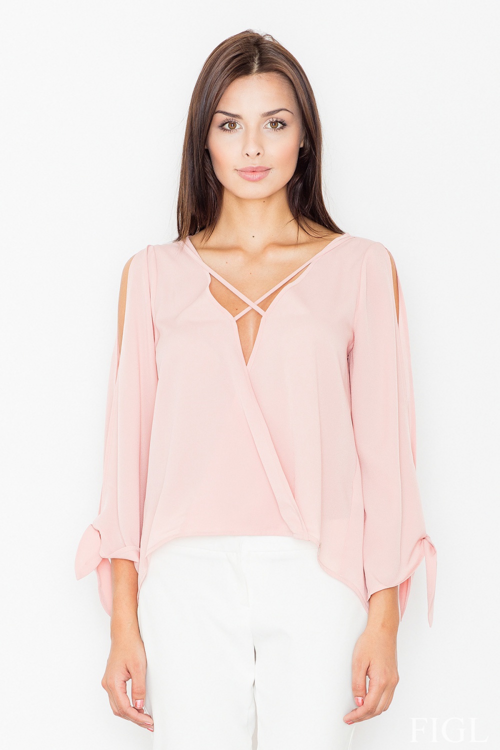 Bluzka Model M485 Pink - Figl60695 - Różowy
