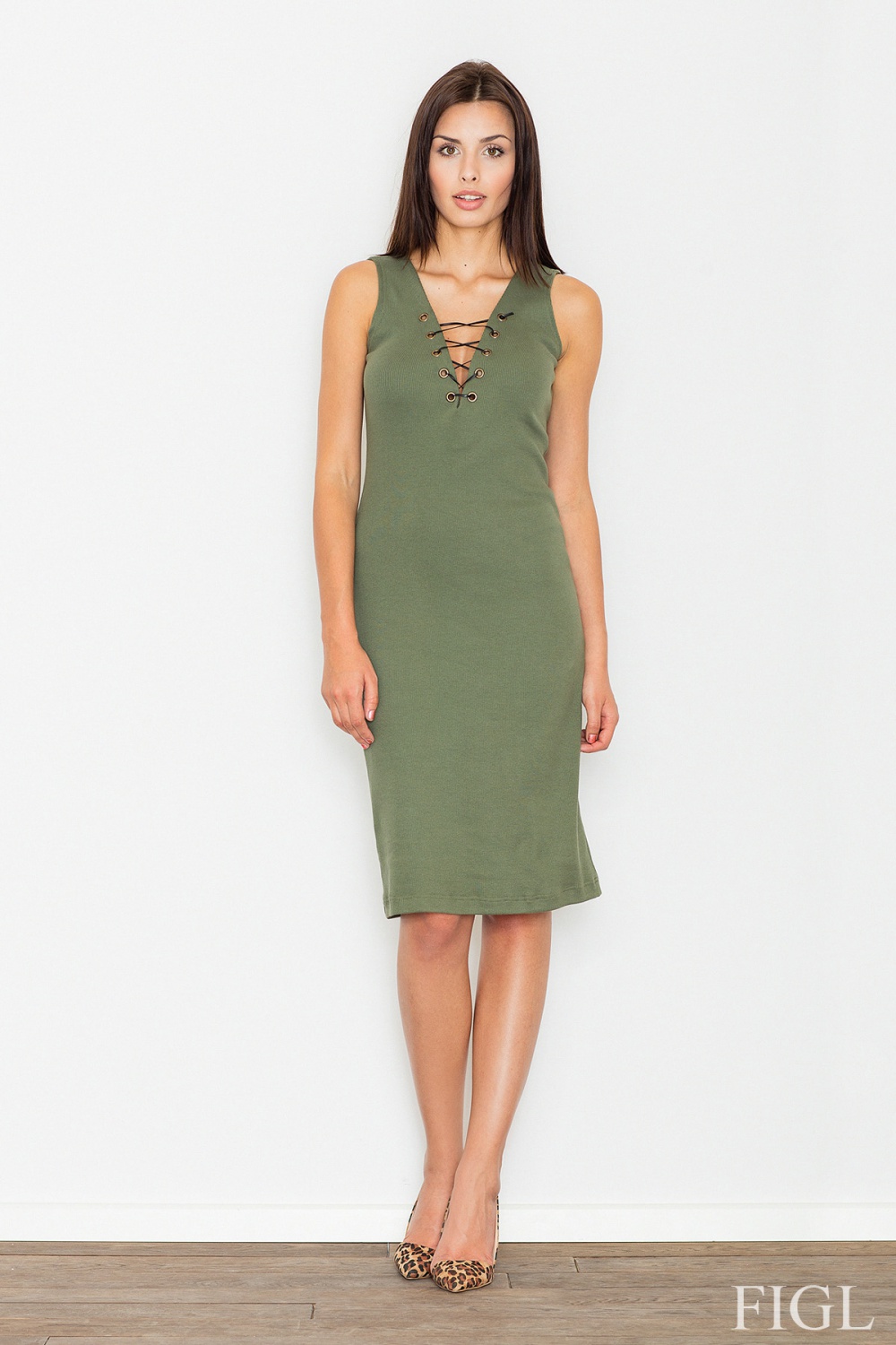 Sukienka Model M487 Green - Figl62652 - Zielony