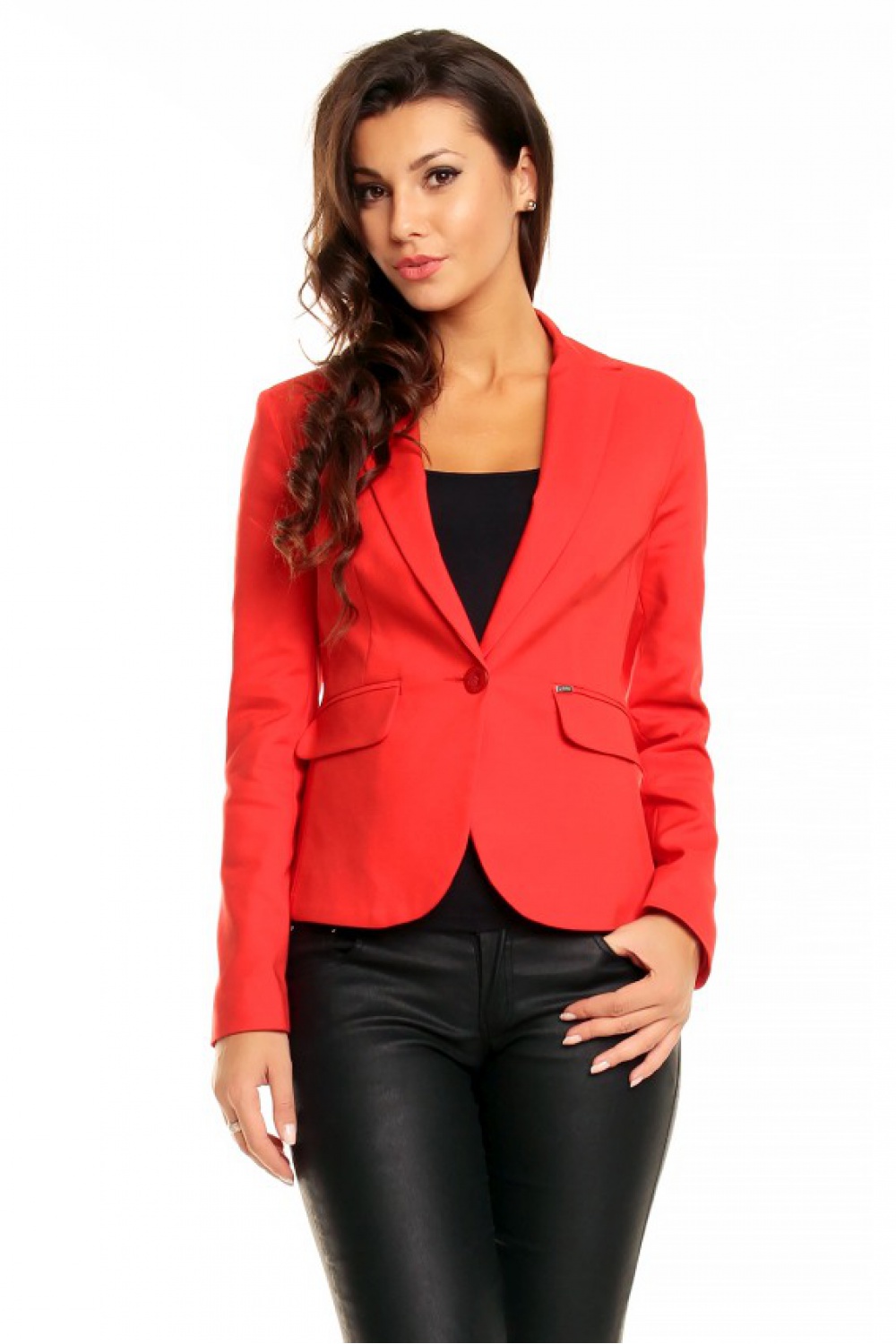 Żakiet damski Cabba 03 Red - Cabba63564 - Czerwony - obrazek 2