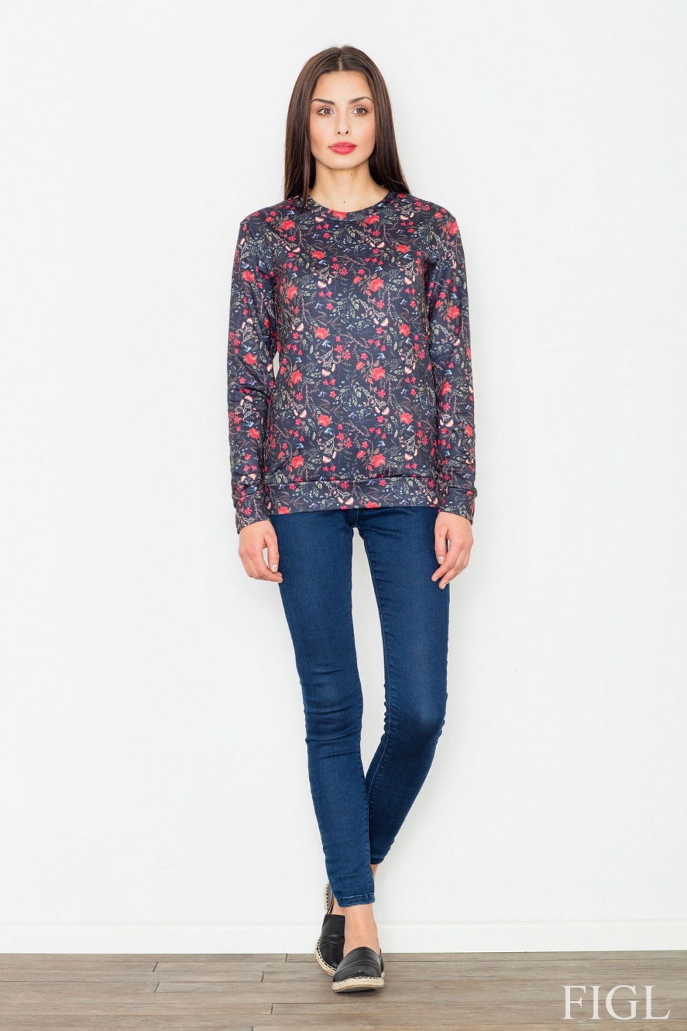 Bluza Damska Model M541 Wzór 59 Black - Figl77042 - Czarny - obrazek 2