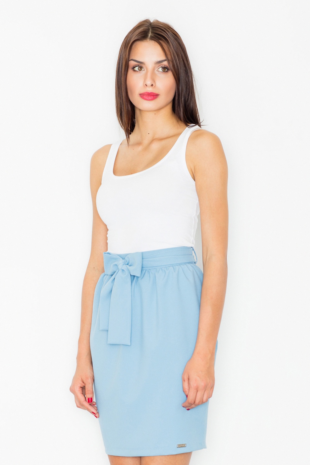 Spódnica Model M524 Blue - Figl77111 - Niebieski