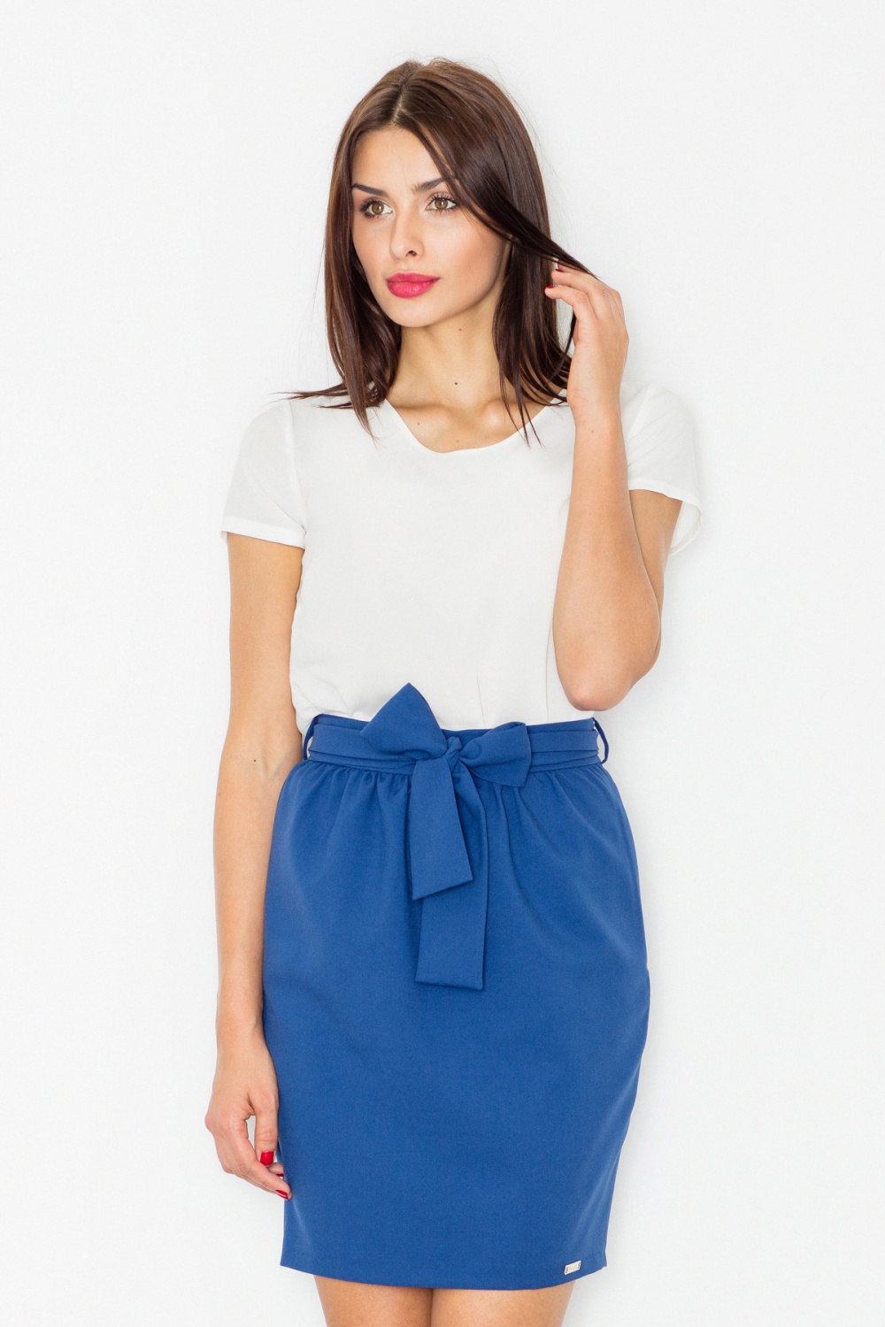 Spódnica Model M524 Navy - Figl77112 - Granatowy