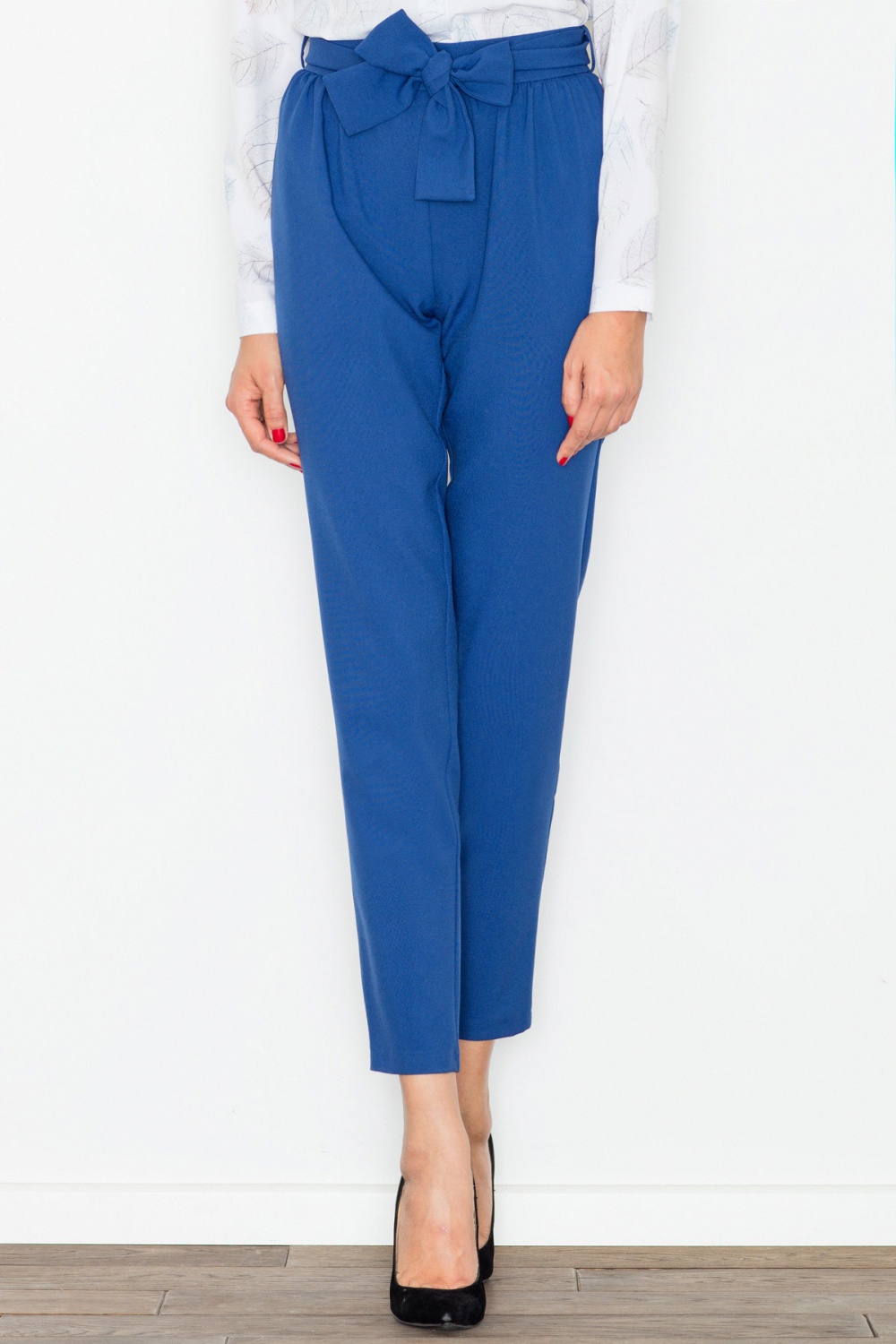 Spodnie Damskie Model M523 Navy - Figl77116 - Granatowy