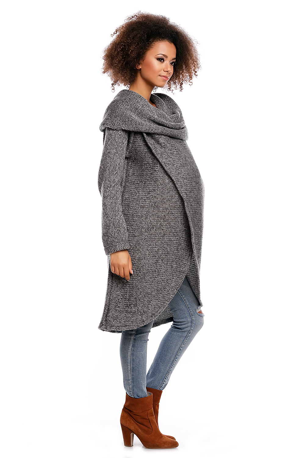 Sweter model 30051C Dark Gray - PeeKaBoo84290 - Szary - obrazek 2