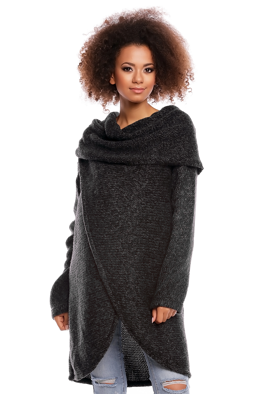 Sweter model 30051C Black - PeeKaBoo84291 - Czarny