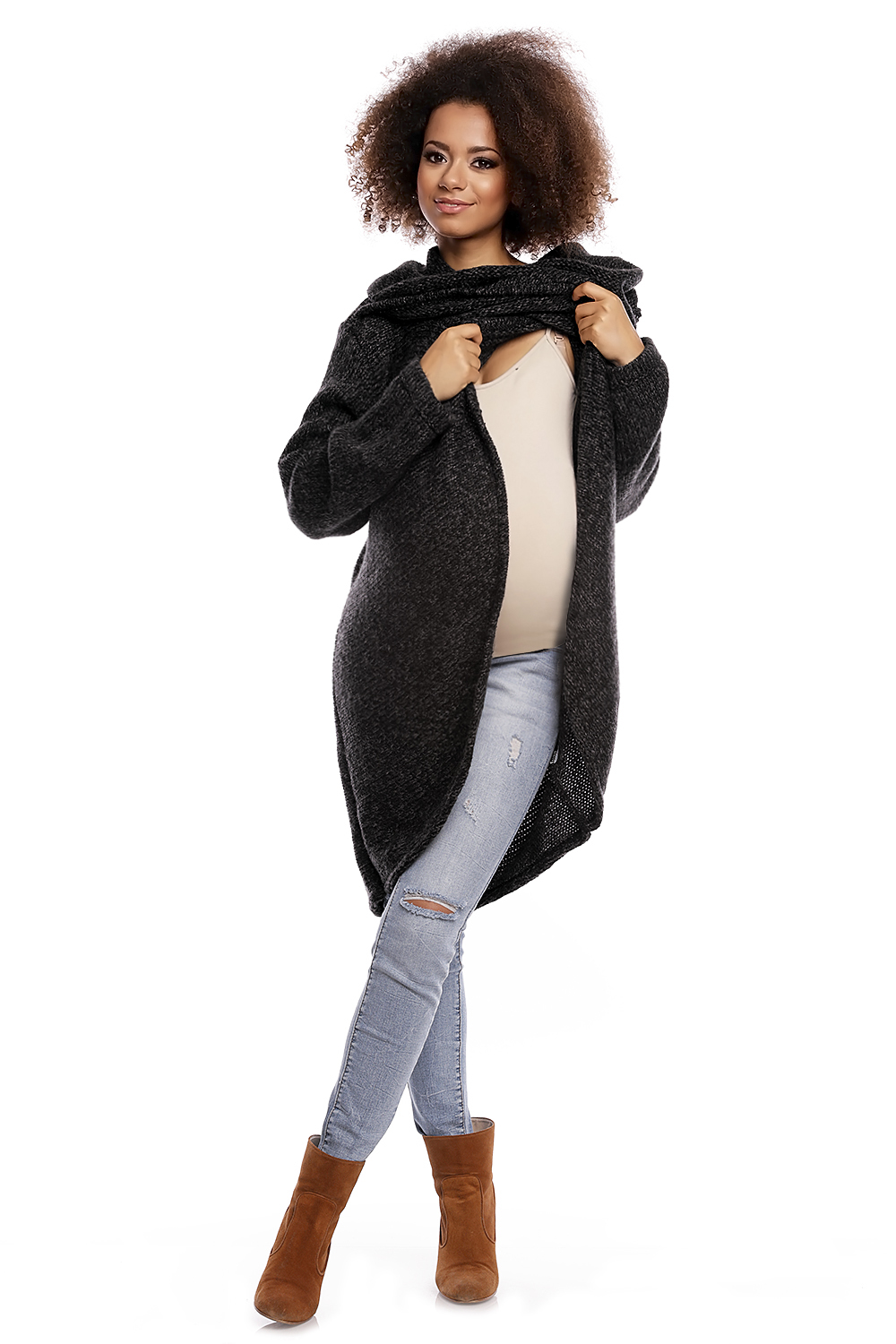 Sweter model 30051C Black - PeeKaBoo84291 - Czarny - obrazek 4