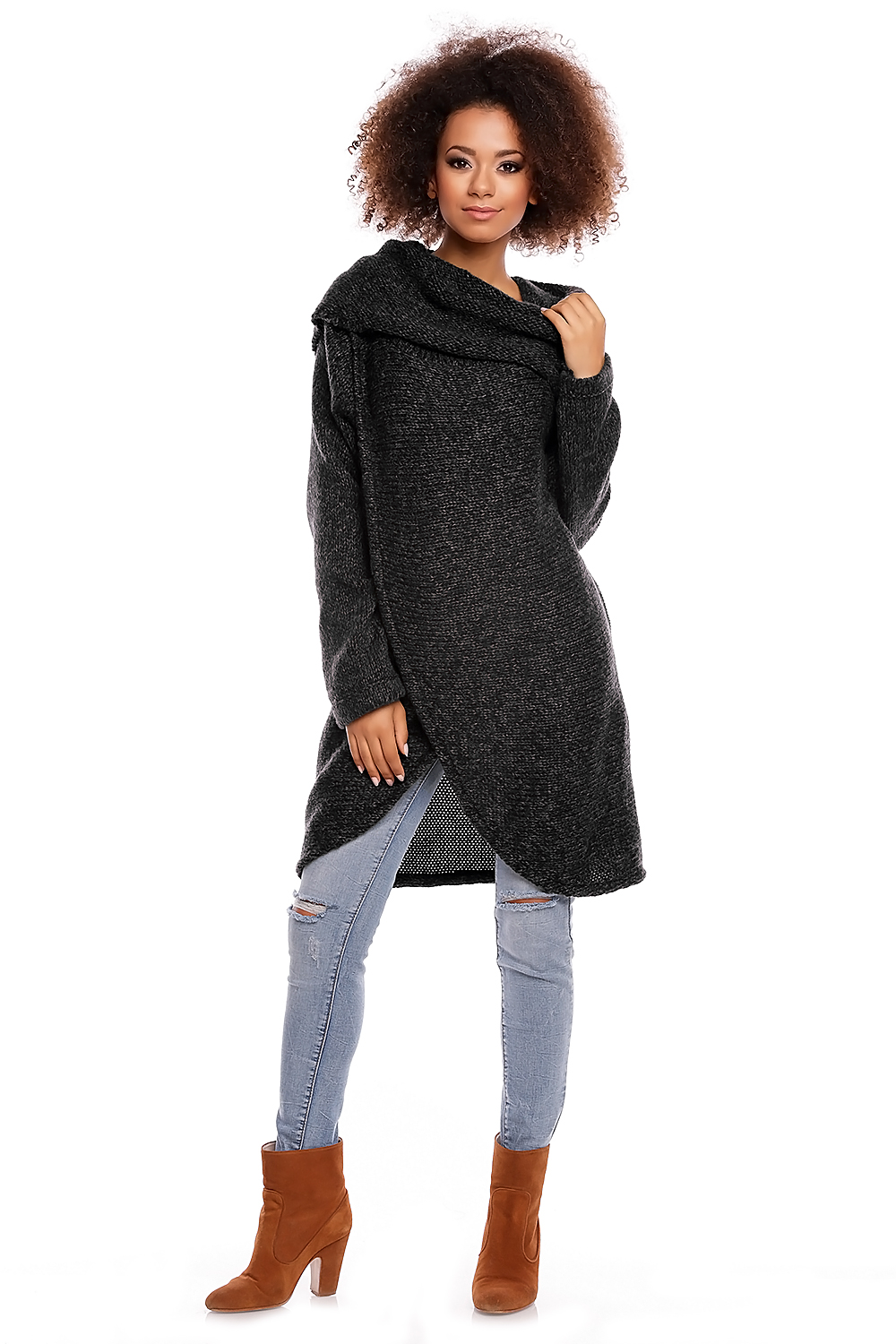 Sweter model 30051 Black - PeeKaBoo84298 - Czarny - obrazek 2
