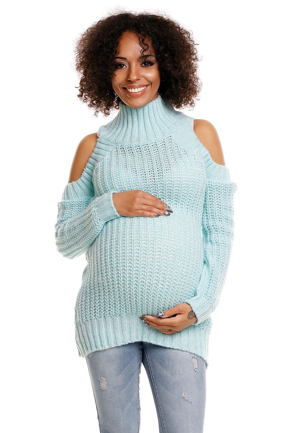 Sweter model 30040C Ice Mint - PeeKaBoo84339 - Niebieski
