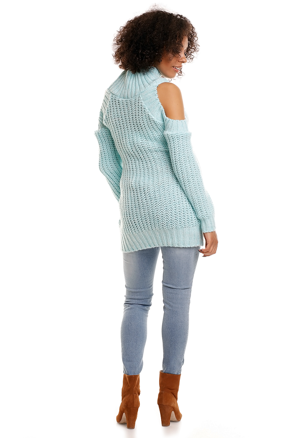 Sweter model 30040C Ice Mint - PeeKaBoo84339 - Niebieski - obrazek 4