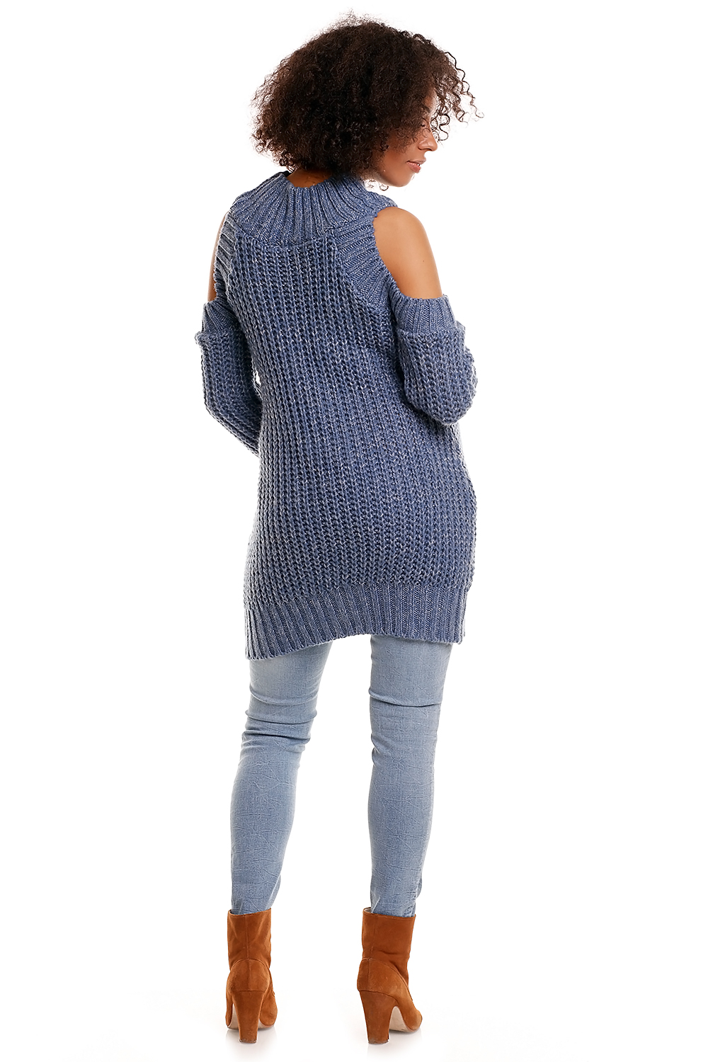 Sweter model 30040C Jeans - PeeKaBoo84340 - Niebieski - obrazek 4