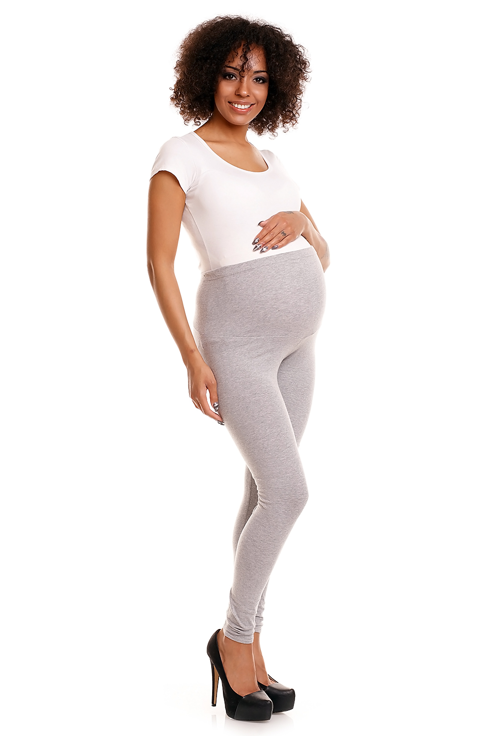 Legginsy model 1469W Light Gray - PeeKaBoo84438 - Szary - obrazek 3