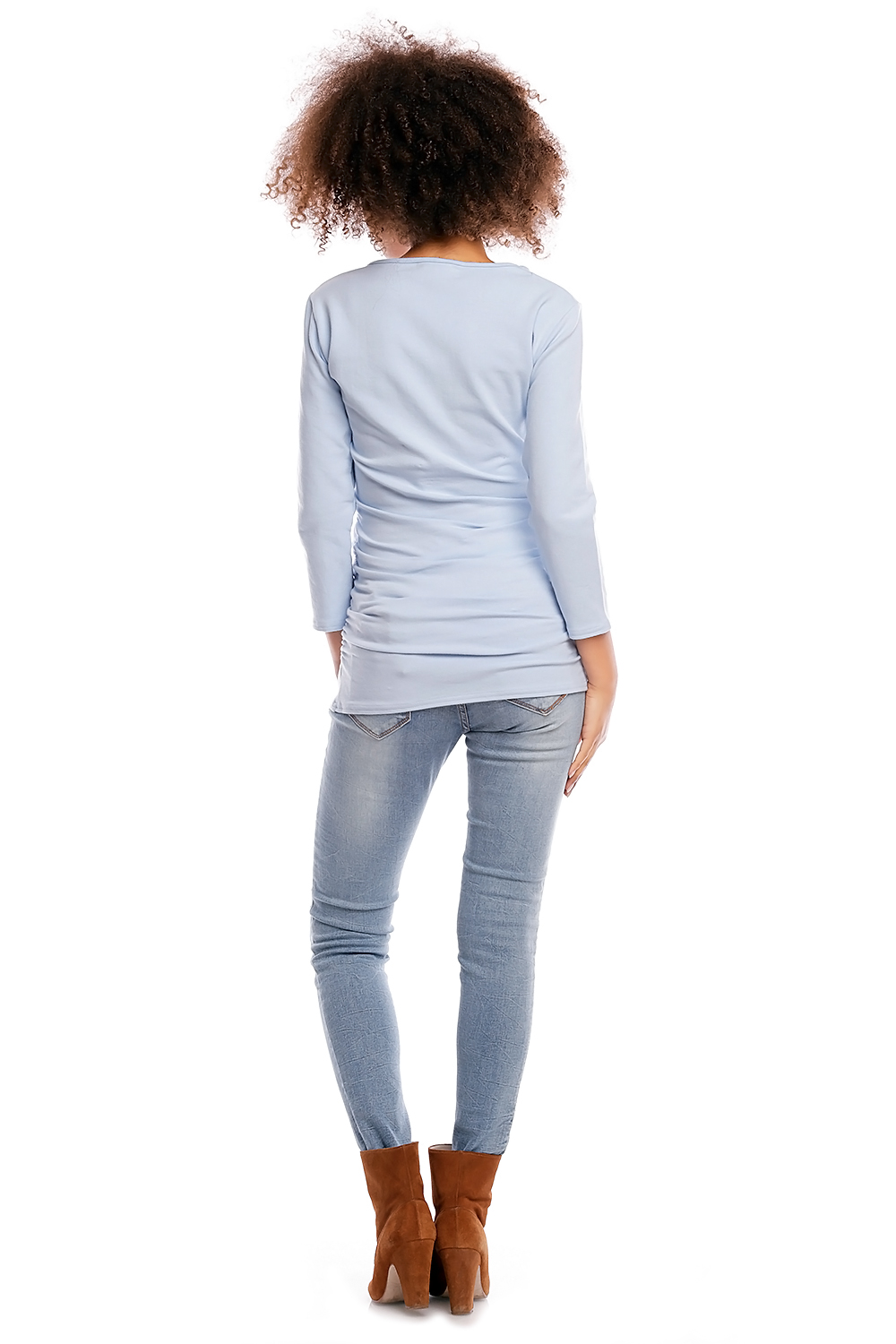 Tunika model 1474 Sky Blue - PeeKaBoo84450 - Niebieski - obrazek 4