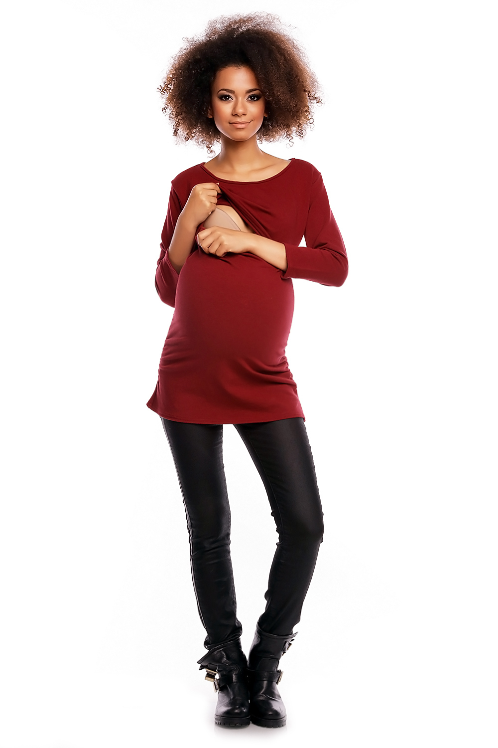 Tunika model 1474 Crimson - PeeKaBoo84455 - Czerwony - obrazek 2