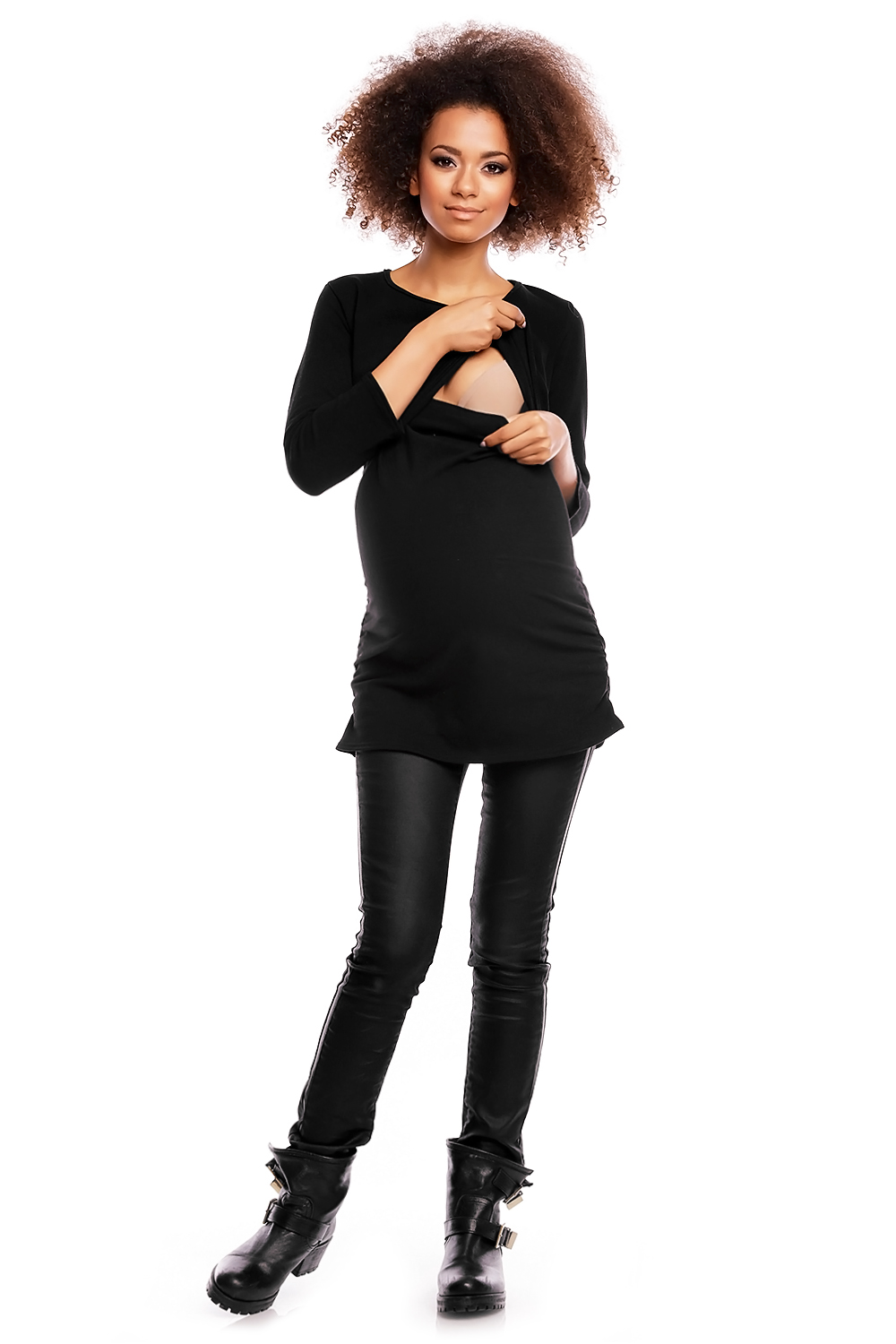 Tunika model 1474 Black - PeeKaBoo84456 - Czarny - obrazek 2