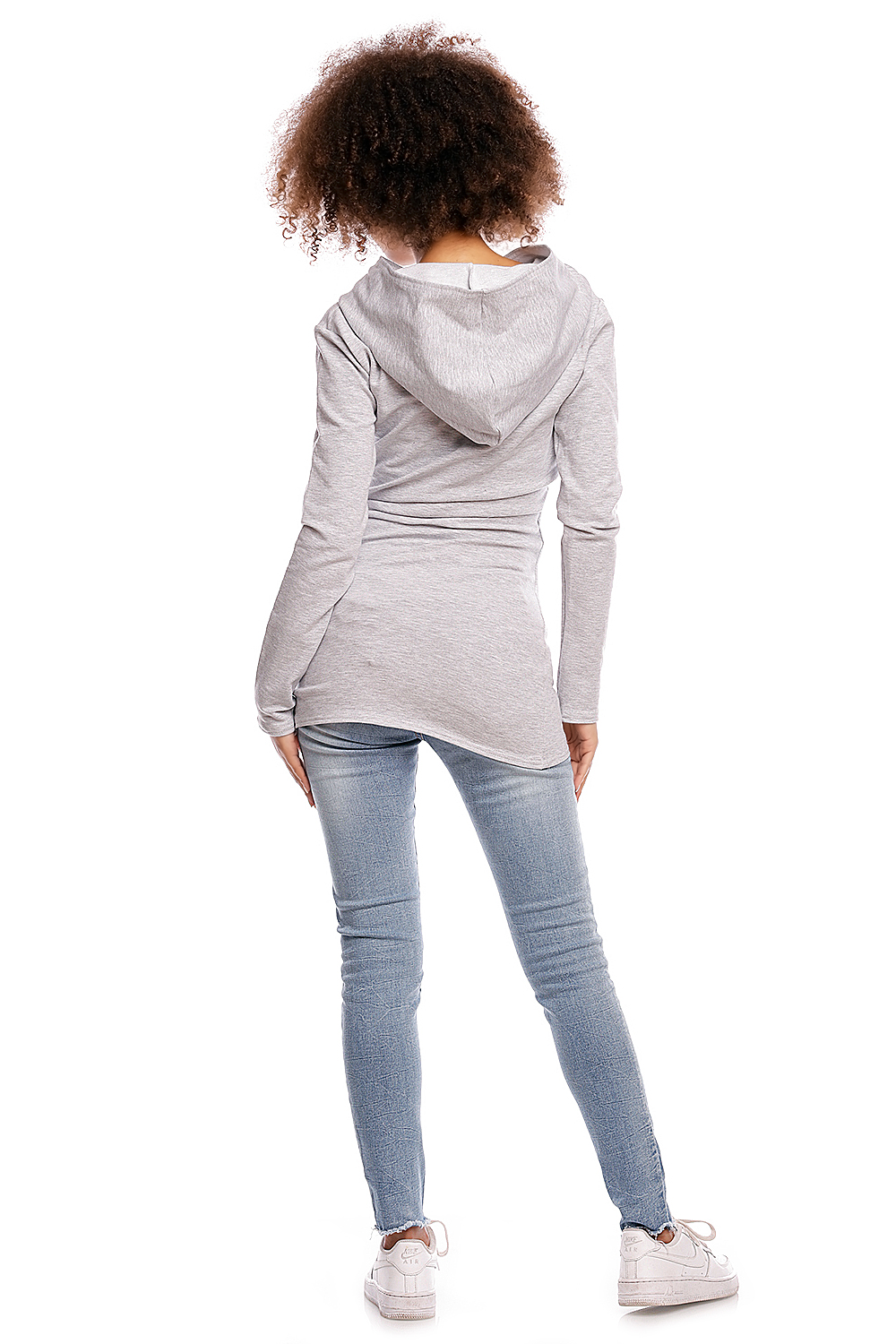 Bluza model 1473 Light Gray - PeeKaBoo84459 - Szary - obrazek 4