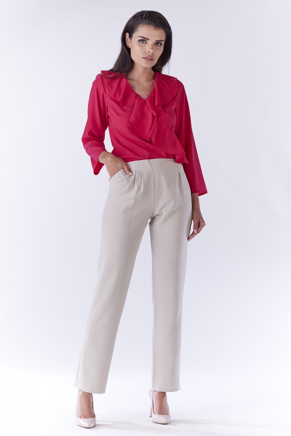 Bluzka Model A189 Pink - awama90509 - Różowy