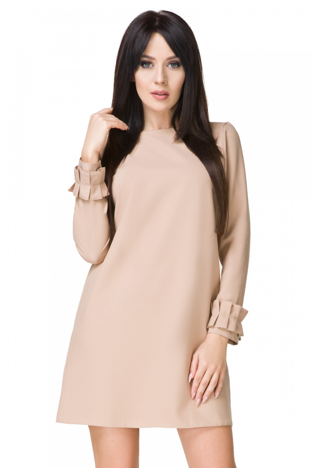 Sukienka model T196/2 Beige - Tessita93577 - Beżowy