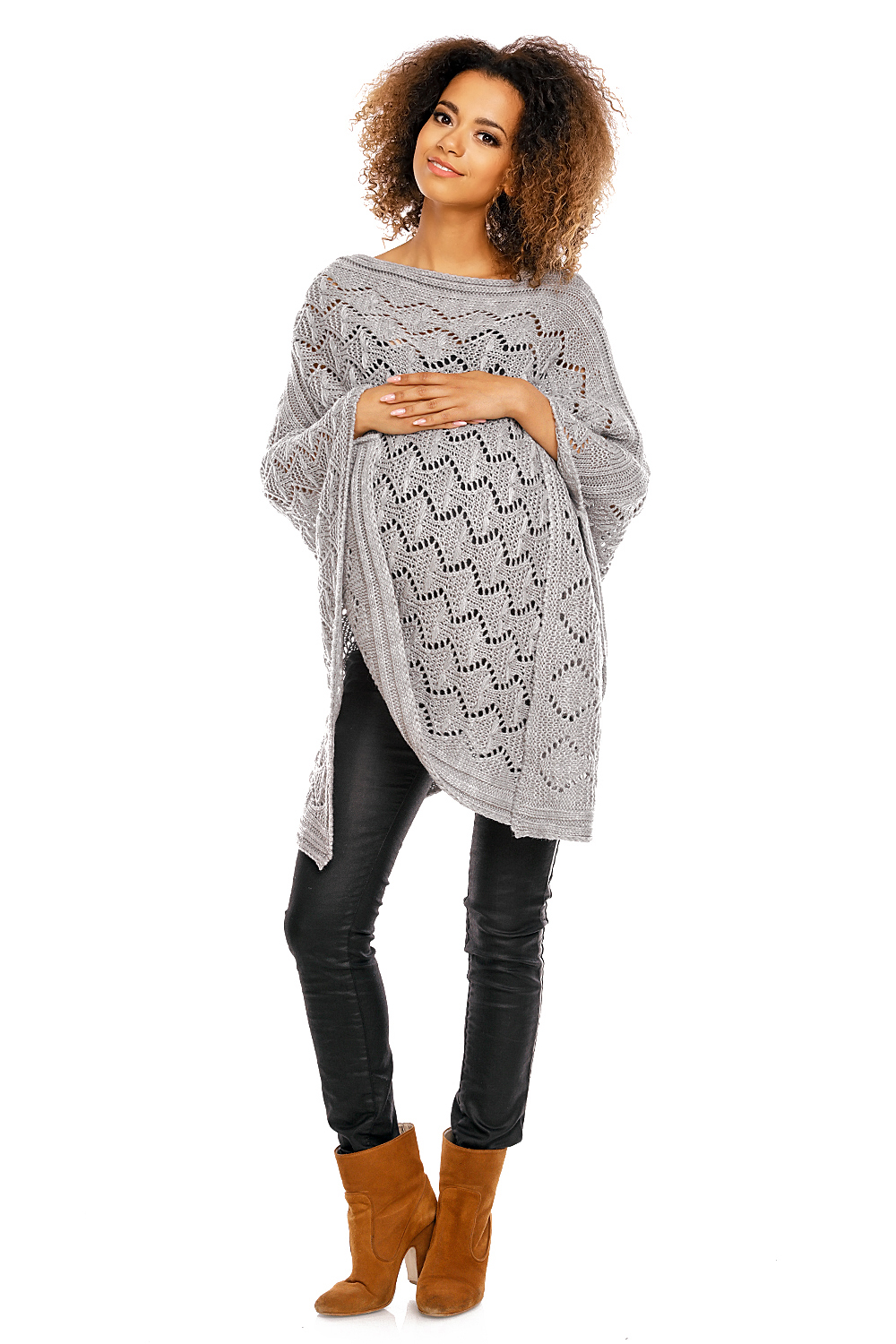 Poncho model 30012C Light Gray - PeeKaBoo94515 - Szary