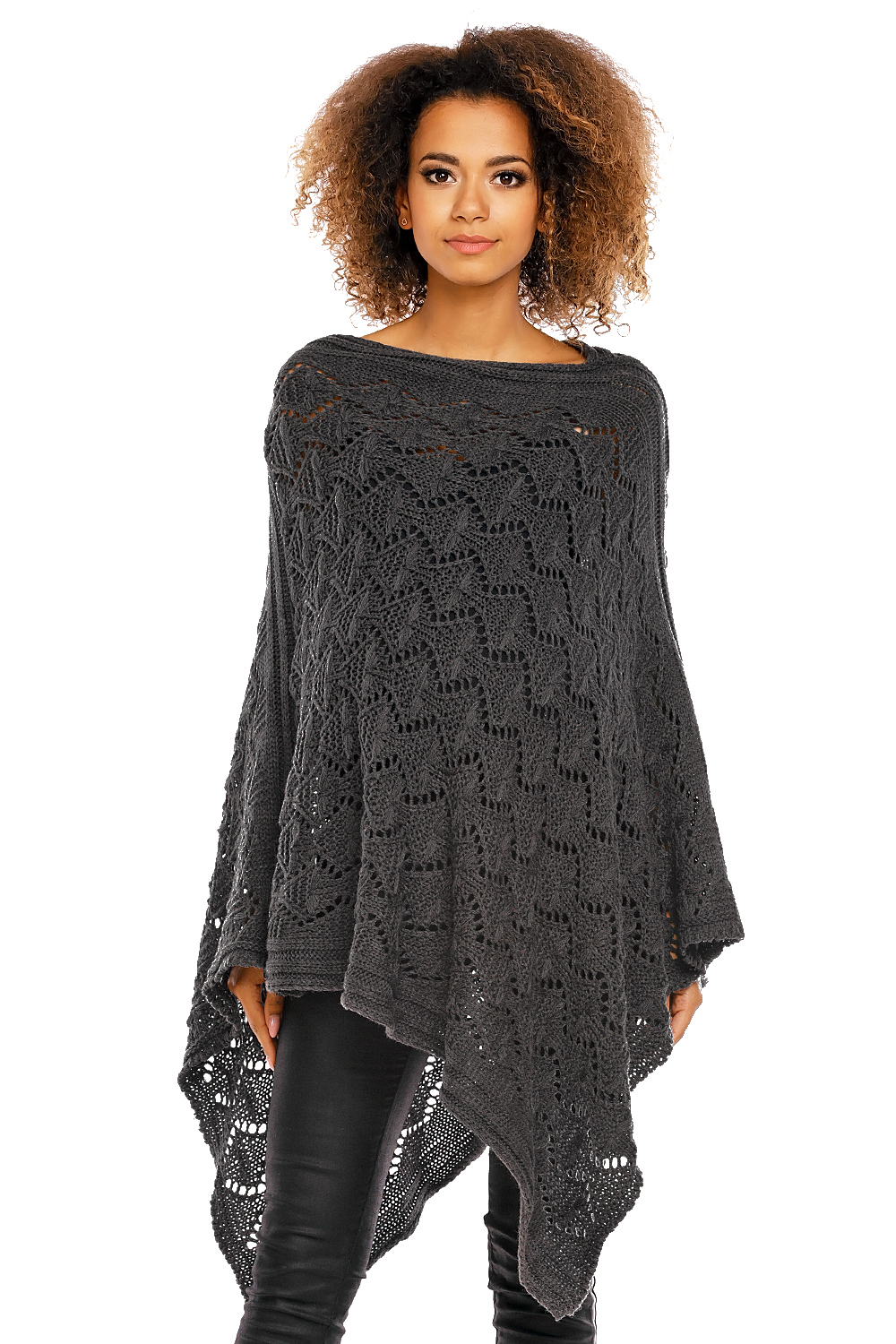 Poncho model 30012C Graphit - PeeKaBoo94517 - Szary