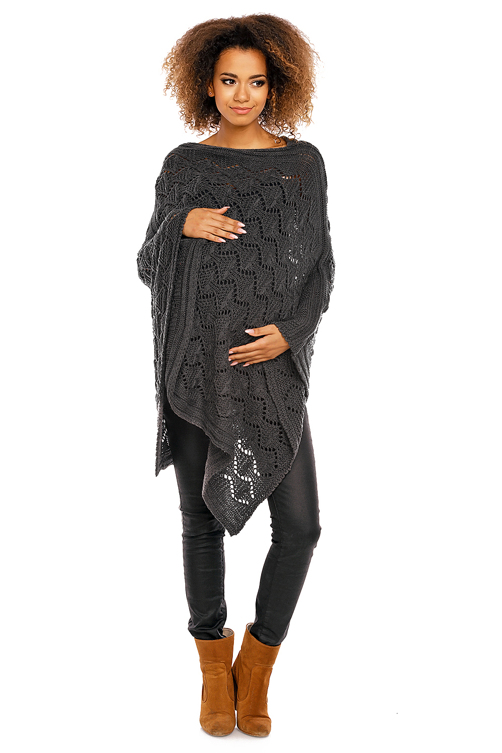 Poncho model 30012C Graphit - PeeKaBoo94517 - Szary - obrazek 2