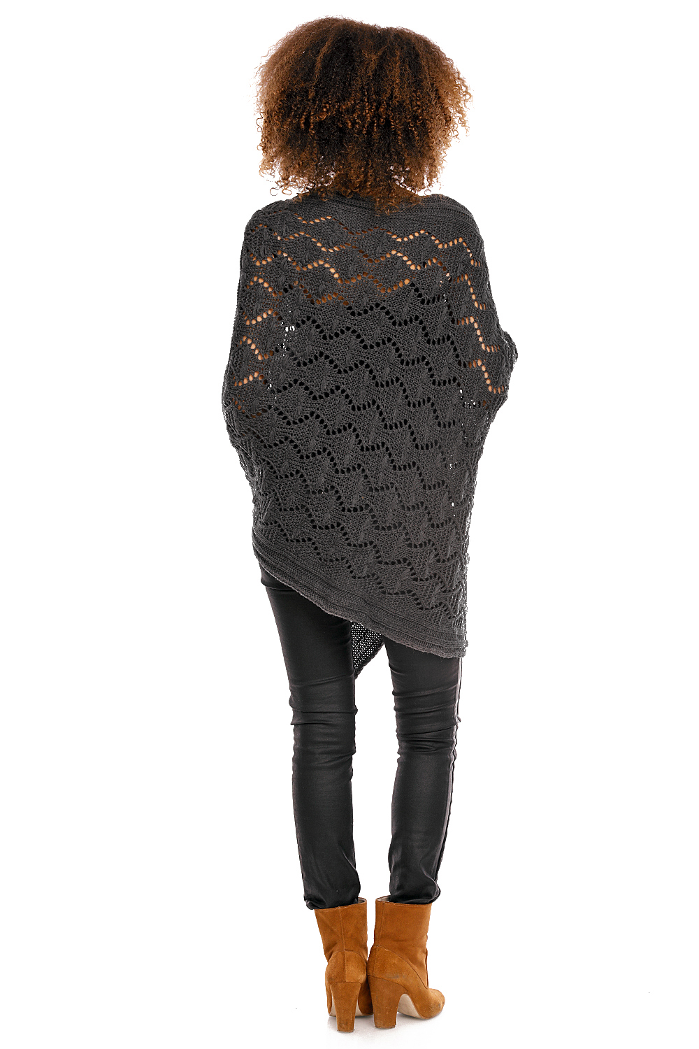 Poncho model 30012C Graphit - PeeKaBoo94517 - Szary - obrazek 4