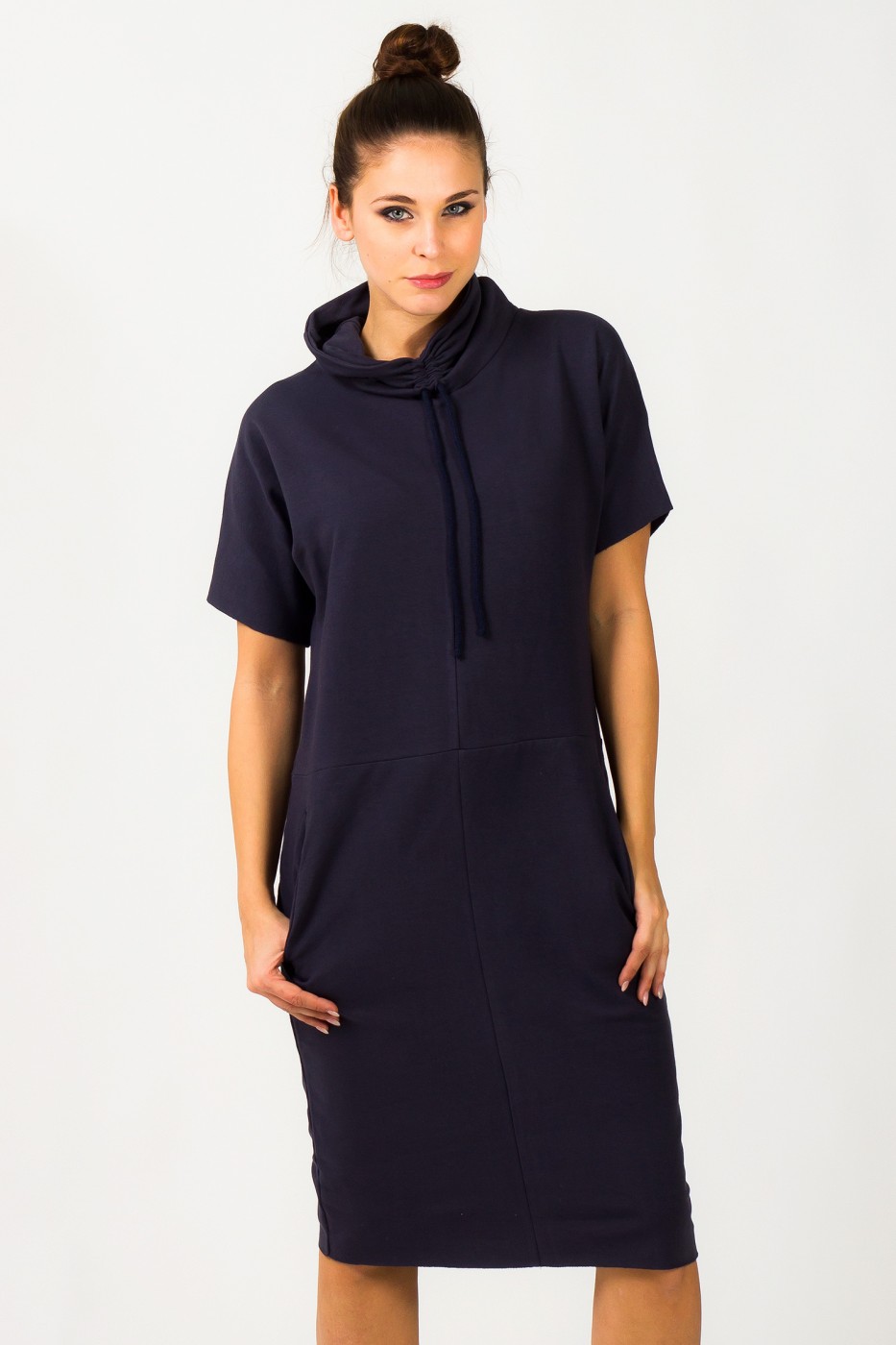 Sukienka Model Irmina 4 Navy - Tessita107259 - Granatowy