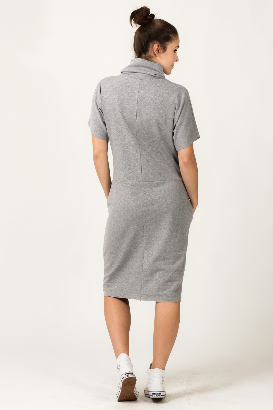 Sukienka Model Irmina 2 Light Grey - Tessita107261 - Szary - obrazek 3