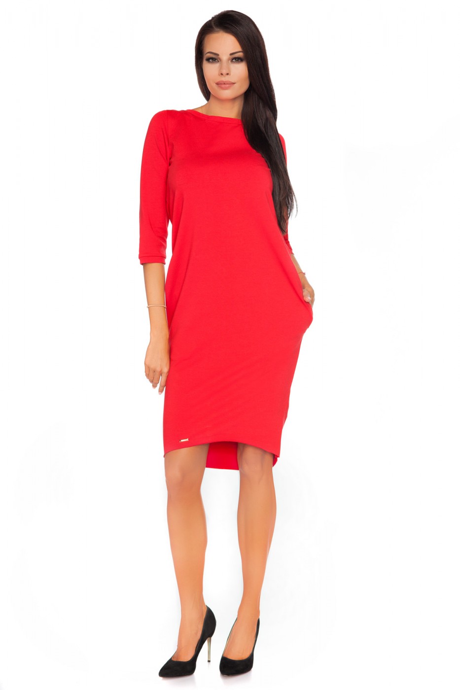 Sukienka Model Halina 6 Red - Tessita107262 - Czerwony - obrazek 2