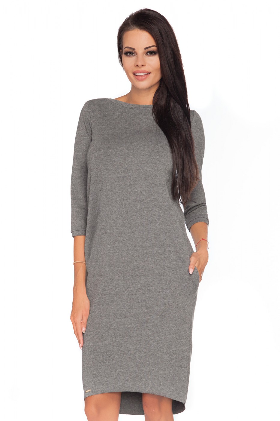 Sukienka Model Halina 4 Grey - Tessita107264 - Szary