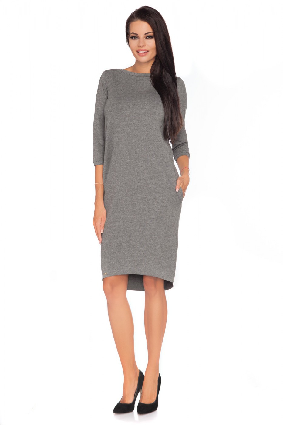 Sukienka Model Halina 4 Grey - Tessita107264 - Szary - obrazek 2