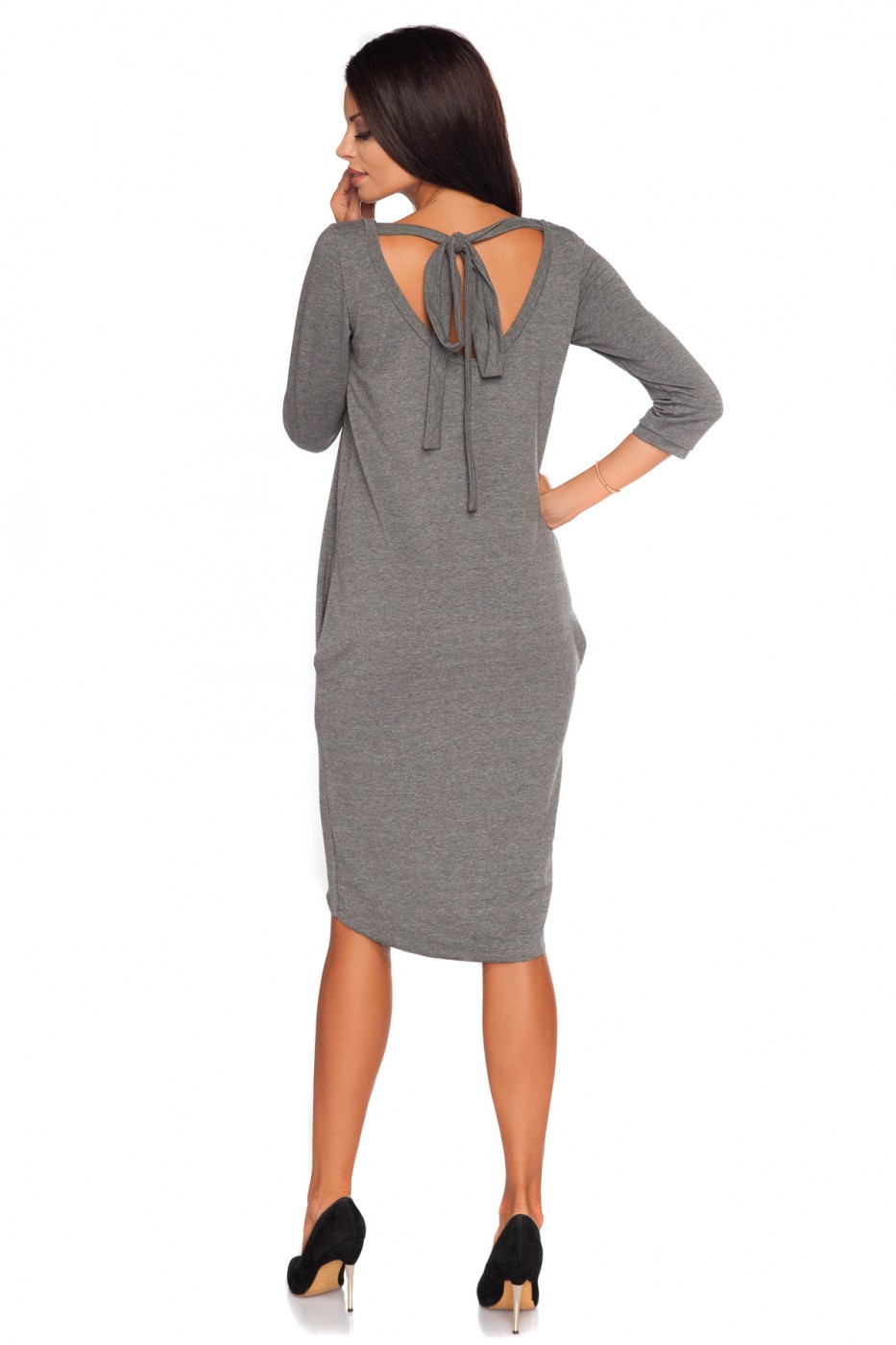 Sukienka Model Halina 4 Grey - Tessita107264 - Szary - obrazek 3