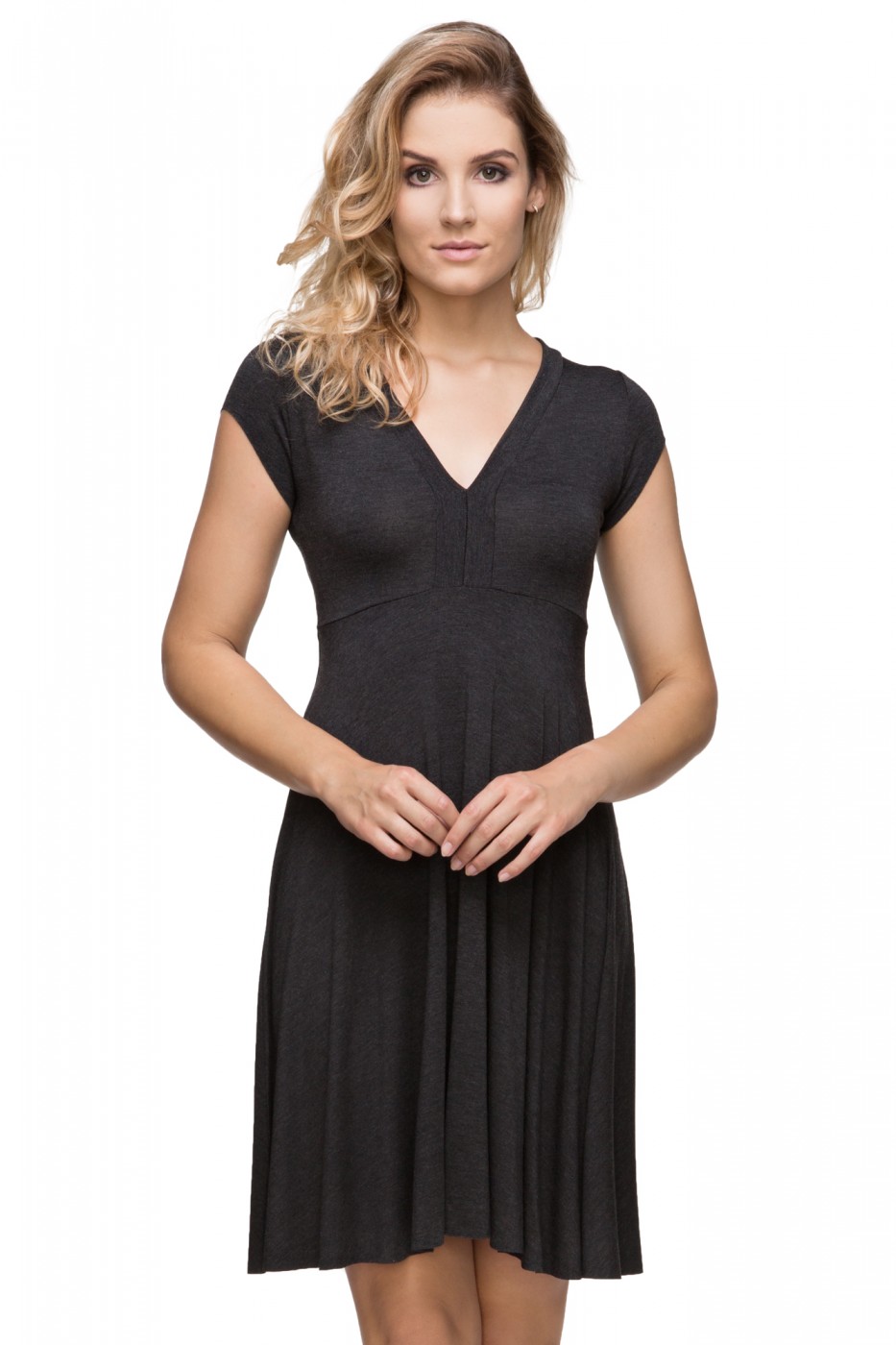 Sukienka Model T146/1 Bis Dark Grey - Tessita107269 - Szary