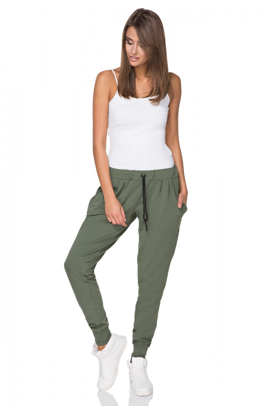Spodnie Damskie Model T213/2 Green - Tessita107312 - Zielony - obrazek 2