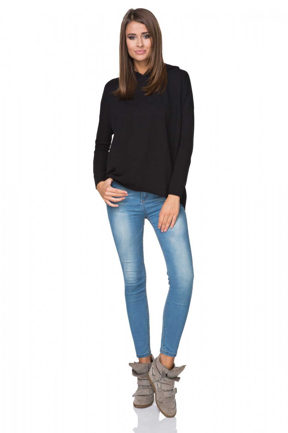 Bluza Damska Model T190/1 Black - Tessita107346 - Czarny - obrazek 2