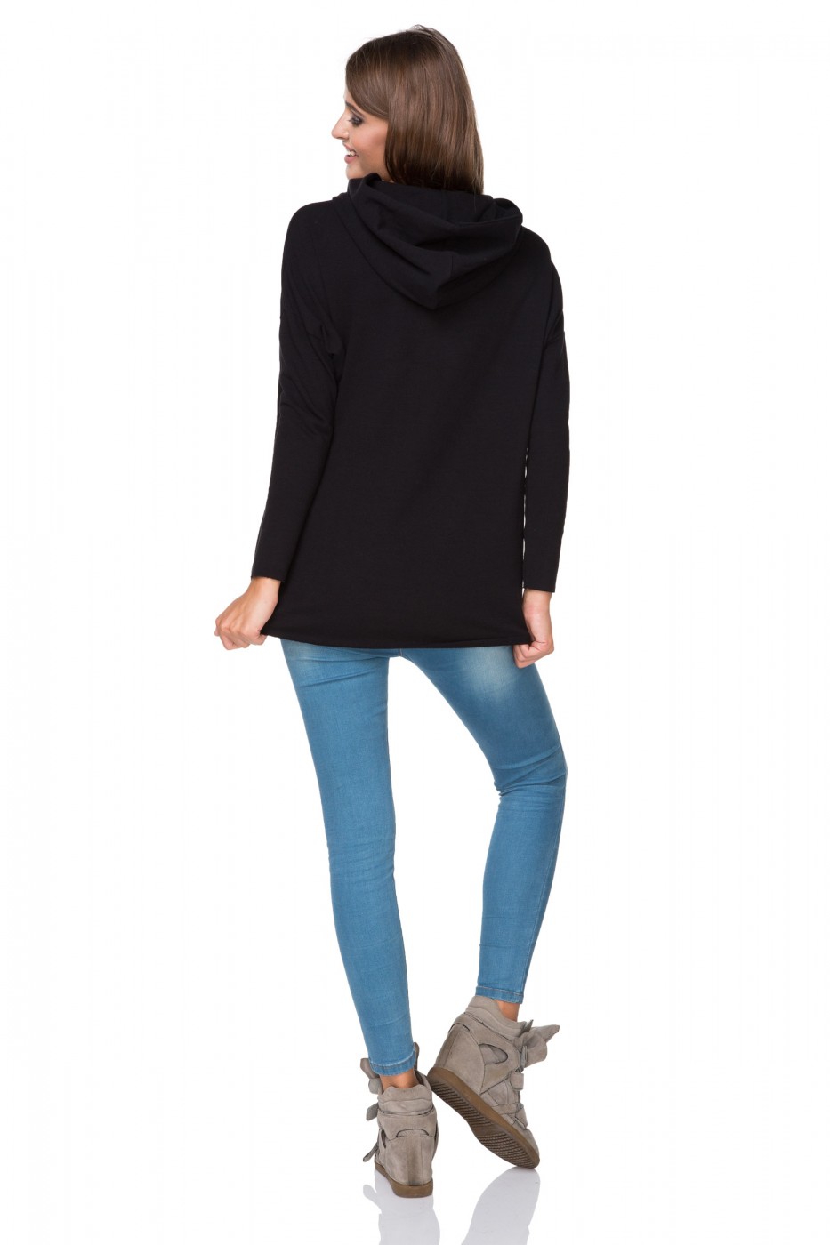 Bluza Damska Model T190/1 Black - Tessita107346 - Czarny - obrazek 3