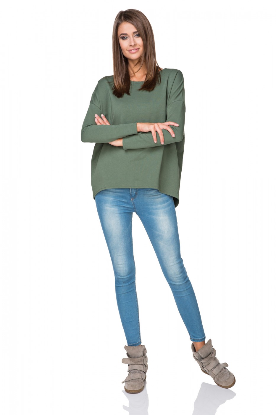 Bluza Damska Model T189/4 Green - Tessita107348 - Zielony - obrazek 2